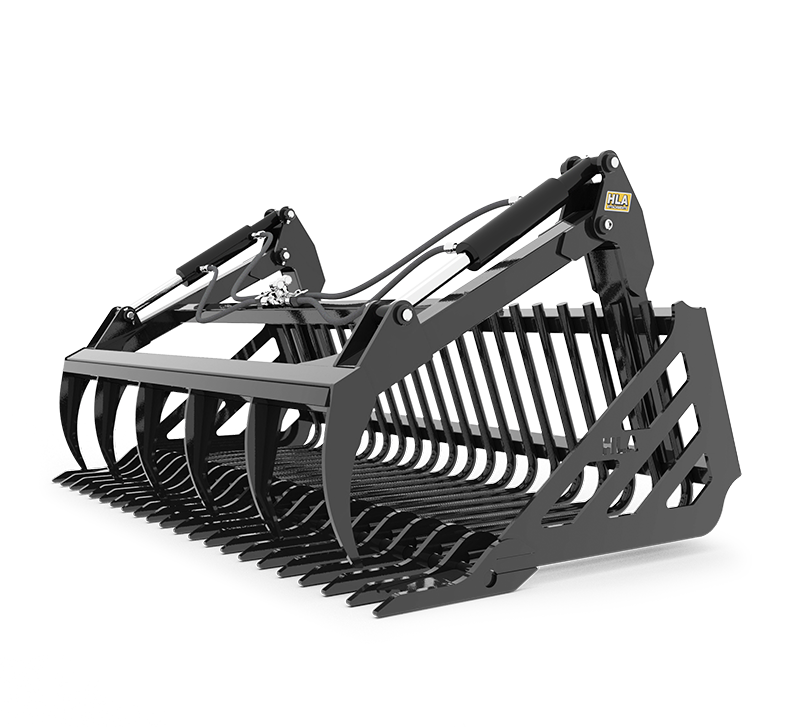 Regular Duty Stone Fork with Retainer Style Tine & Skidsteer Grapple Product